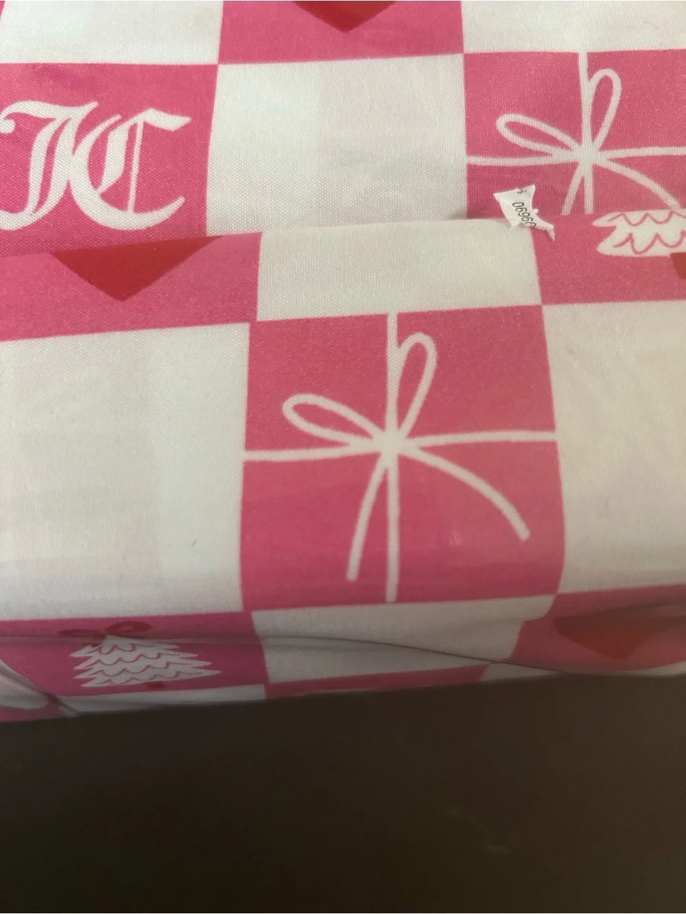 NEW Juicy Couture 4 Pc. Twin Size Christmas Sheet Set.